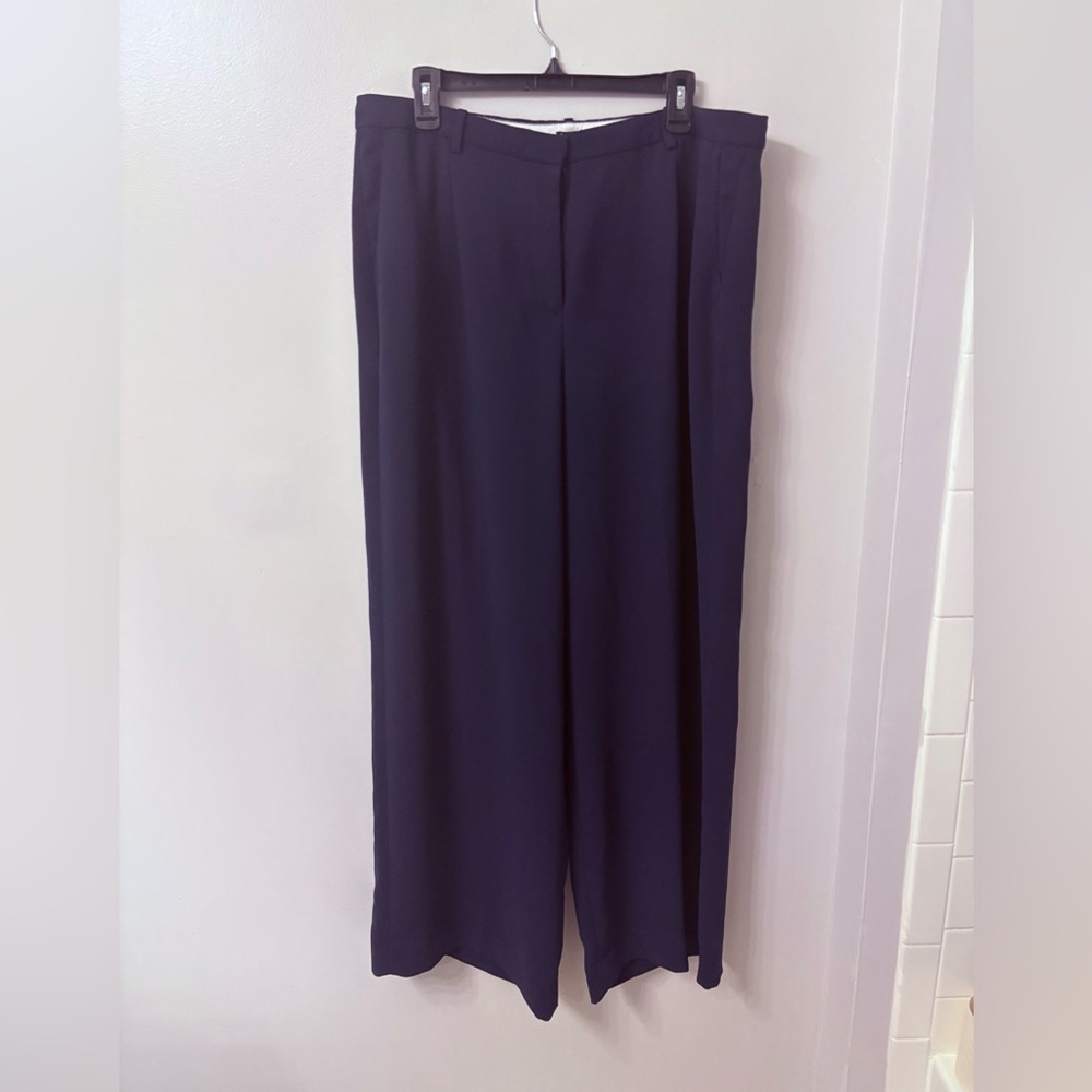 J. Crew Essential Wide Leg Pants in Deep Blue